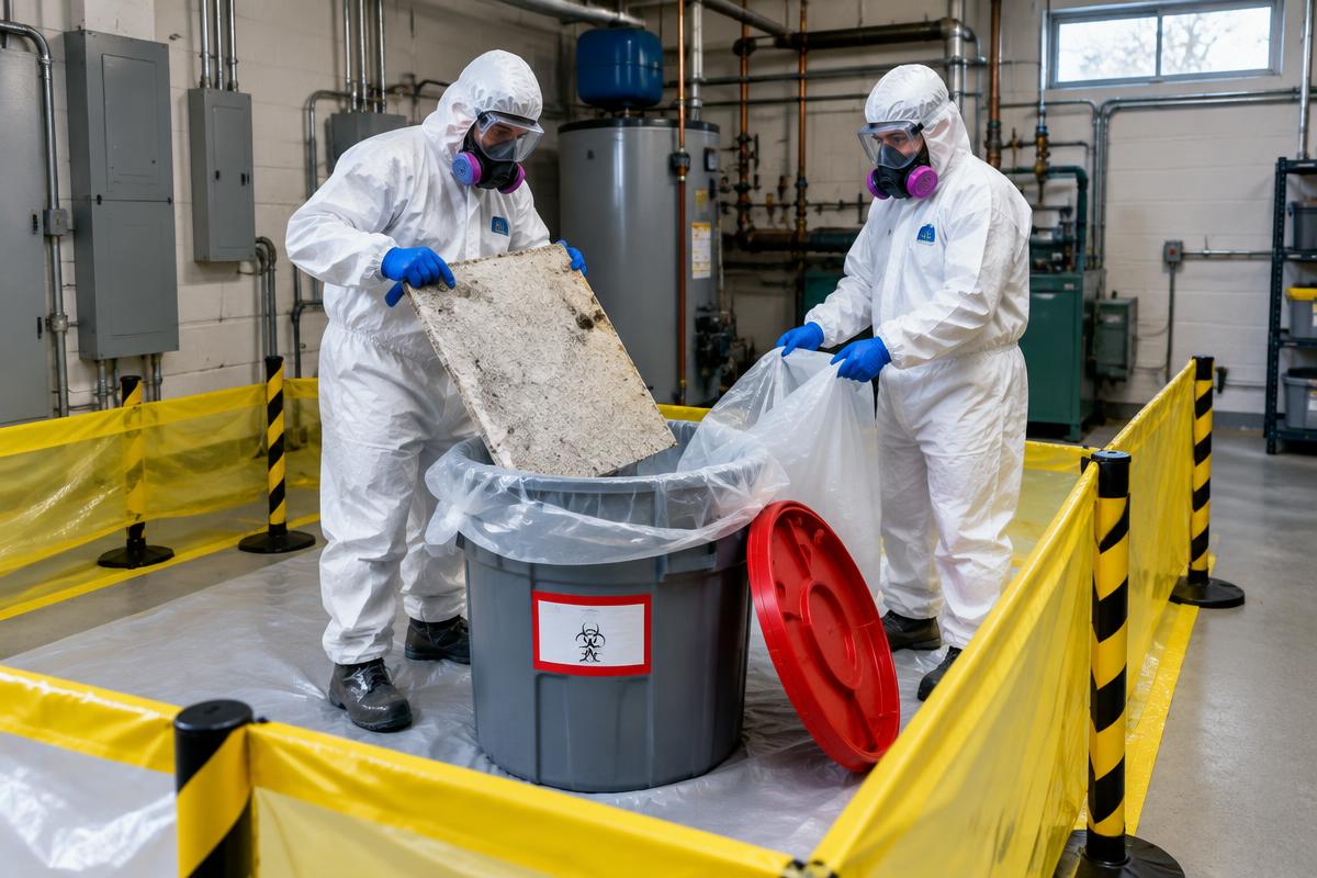 Biohazard & Hazmat restoration specialists at work